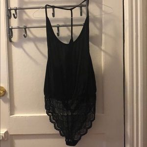 Sateen tank bodysuit